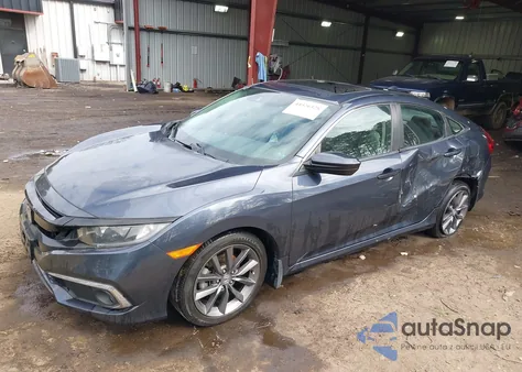 2021 Honda Civic Ex-L из США, поврежденный, VIN 2HGFC1F78MH706356